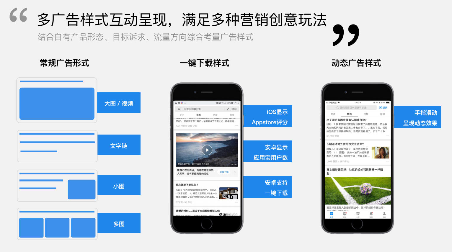 结合多种广告样式